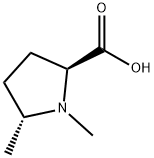 (2S,5R)-1,5-dimethylpyrrolidine-2-carboxylic acid Struktur