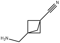 3-(aminomethyl)bicyclo[1.1.1]pentane-1-carbonitrile Struktur