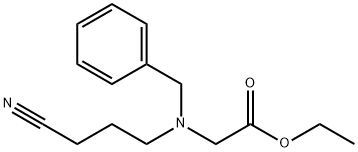 N-BENZYL-N-(3-CYANOPROPYL)-GLYCINE ETHYL ESTER Struktur