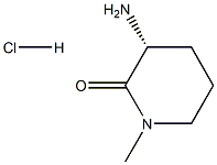 (3R)-Amino-1-methyl-piperidin-2-one hydrochloride Struktur