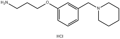 3-(3-(piperidin-1-ylmethyl)phenoxy)propan-1-amine hydrochloride(WXG00939) Struktur