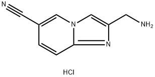 2-Aminomethyl-imidazo[1,2-a]pyridine-6-carbonitrile dihydrochloride Struktur