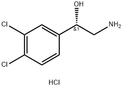 (S)-2-Amino-1-(3,4-dichloro-phenyl)-ethanol hydrochloride Struktur