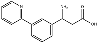 3-Amino-3-[3-(2-pyridyl)phenyl]propionic Acid Struktur