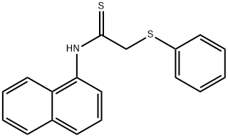 N-(1-NAPHTHYL)-2-(THIOPHENOXY)-THIOACETAMIDE Struktur