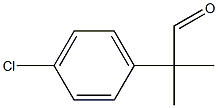 2-(4-Chlorophenyl)-2-methylpropanal Struktur