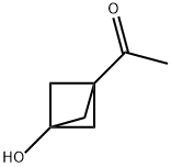 1-{3-hydroxybicyclo[1.1.1]pentan-1-yl}ethan-1-one Struktur