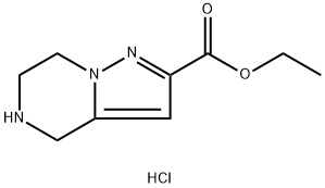 Ethyl 4,5,6,7-tetrahydropyrazolo[1,5-a]pyrazine-2-carboxylate, hydrochloride Struktur