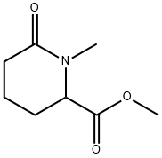 2-piperidinecarboxylic acid, 1-methyl-6-oxo-, methyl ester Struktur