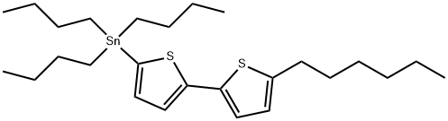 Stannane, tributyl(5'-hexyl[2,2'-bithiophen]-5-yl)- Struktur