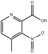 4-methyl-3-nitro-pyridine-2-carboxylic acid Struktur