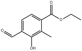 ethyl 4-formyl-3-hydroxy-2-methylbenzoate 結(jié)構(gòu)式