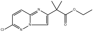 ETHYL 2-(6-CHLOROIMIDAZO[1,2-B]PYRIDAZIN-2-YL)-2-METHYLPROPANOATE(WXG02854) Struktur