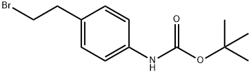 tert-butyl 4-(2-bromoethyl)phenylcarbamate Struktur