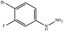 (4-Bromo-3-fluorophenyl)hydrazine Struktur