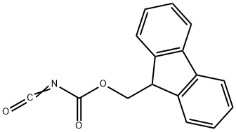 Fluoren-9-ylmethyloxycarbonylisocyanate Struktur