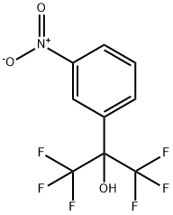 1,1,1,3,3,3-hexafluoro-2-(3-nitrophenyl)propan-2-ol Struktur