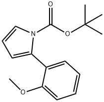 tert-butyl 2-(2-methoxyphenyl)-1H-pyrrole-1-carboxylate Struktur