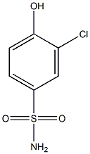 3-chloro-4-hydroxybenzenesulfonamide Struktur