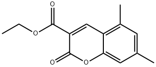 Ethyl 5,7-dimethyl-2-oxo-2H-chromene-3-carboxylate Struktur