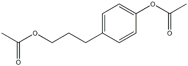 4-(3-Acetoxypropyl)phenyl Acetate Struktur