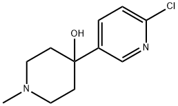 4-(5-chloropyridin-2-yl)-1-methylpiperidin-4-ol Struktur