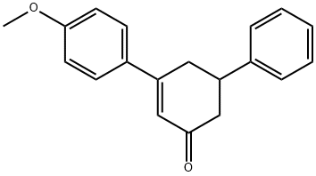 3-(4-METHOXYPHENYL)-5-PHENYL-2-CYCLOHEXEN-1-ONE Struktur