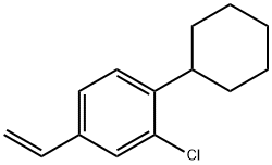 2-Chloro-1-cyclohexyl-4-vinylbenzene Struktur