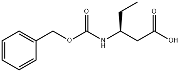 (S)-3-N-CBZ-AMINO-PENTANOIC ACID Struktur