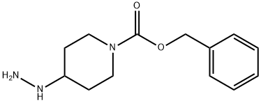 4-Hydrazino-piperidine-1-carboxylic acid benzyl ester Struktur