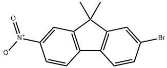 2-bromo-7-nitro-9,9-dimethyl-9H-fluorene Struktur