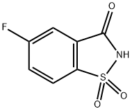 5-Fluorobenzo[d]isothiazol-3(2H)-one 1,1-dioxide Struktur