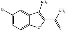 3-Amino-5-bromobenzofuran-2-carboxamide Struktur