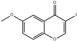 3-iodo-6-methoxy-4H-chromen-4-one Struktur