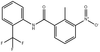 2-methyl-3-nitro-N-[2-(trifluoromethyl)phenyl]benzamide Struktur