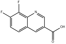 7,8-difluoroquinoline-3-carboxylic acid Struktur