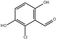 2-Chloro-3,6-dihydroxybenzaldehyde Struktur