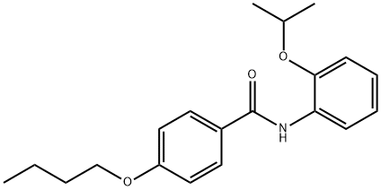 4-butoxy-N-[2-(propan-2-yloxy)phenyl]benzamide Struktur