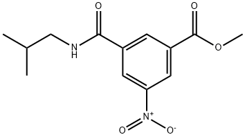 methyl 3-(isobutylcarbamoyl)-5-nitrobenzoate Struktur