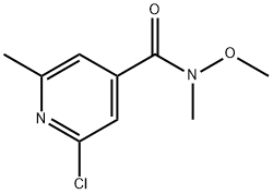 2-Chloro-N-methoxy-N,6-dimethylisonicotinamide Struktur