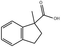 1-methyl-2,3-dihydro-1H-indene-1-carboxylic acid Struktur