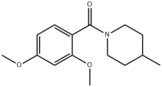 1-(2,4-dimethoxybenzoyl)-4-methylpiperidine Struktur