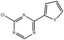 2-chloro-4-(thiophen-2-yl)-1,3,5-triazine Struktur