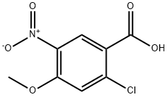 2-Chloro-4-methoxy-5-nitro-benzoic acid Struktur