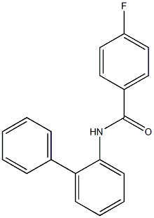 N-[1,1'-biphenyl]-2-yl-4-fluorobenzamide Struktur