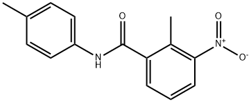 2-methyl-N-(4-methylphenyl)-3-nitrobenzamide Struktur