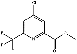 4-Chloro-6-trifluoromethyl-pyridine-2-carboxylic acid methyl ester Struktur