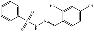 (E)-N'-(2,4-dihydroxybenzylidene)benzenesulfonohydrazide Struktur