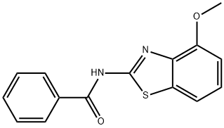 N-(4-methoxy-2-benzothiazolyl)benzamide Struktur