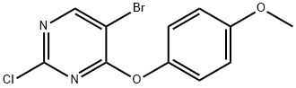 5-Bromo-2-chloro-4-(4-methoxyphenoxy)pyrimidine Struktur